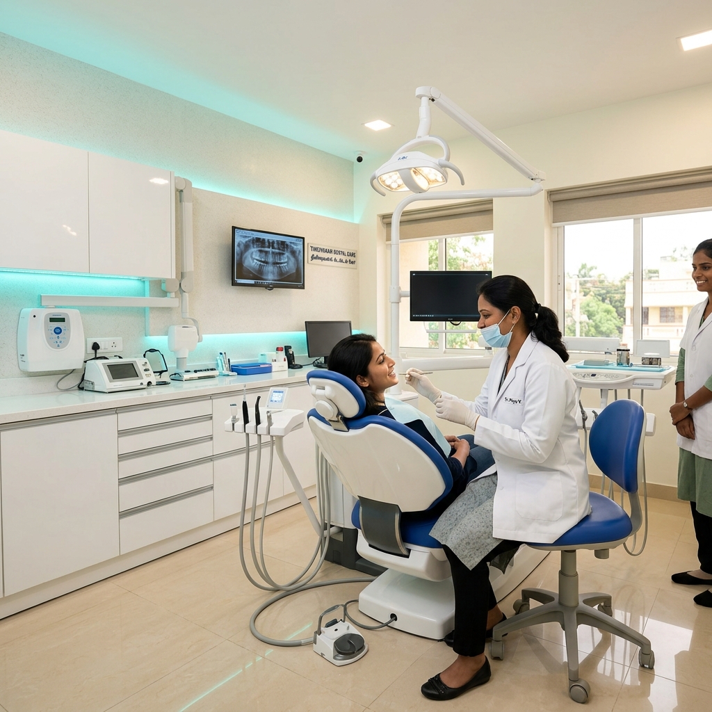 ARS Dental Clinic interior in Tindivanam